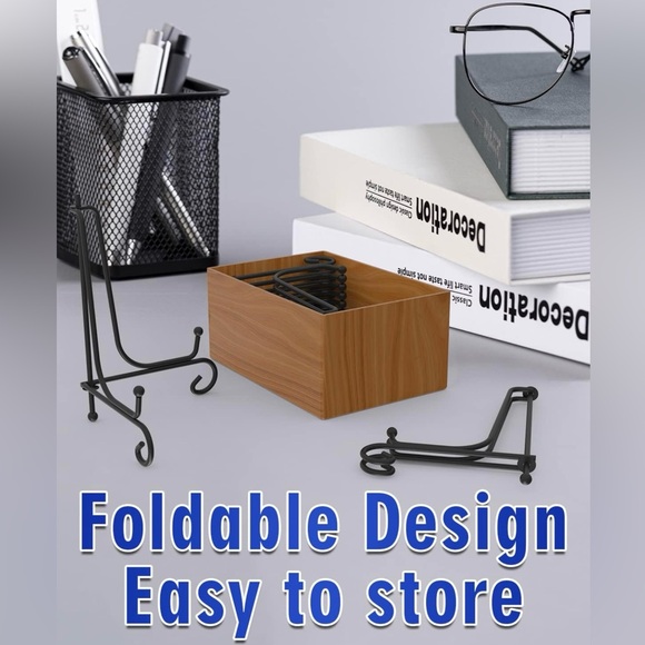 New in box package of 10 iron display stands 4 inch height. - Picture 7 of 7